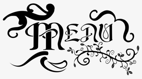Menu Typography - Menu Typography Png, Transparent Png, Transparent PNG
