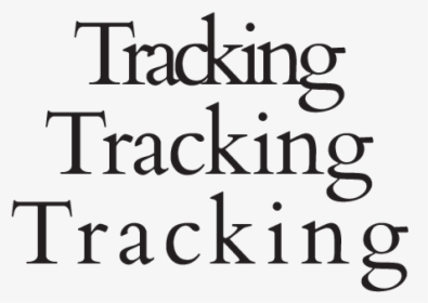 Tracking Typography Png, Transparent Png, Transparent PNG