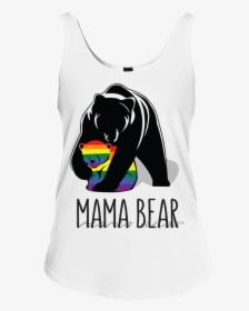 Mama Bear Lgbtq Threads Junior Fit Cotton Tank Top - Osos Decal, HD Png Download, Transparent PNG
