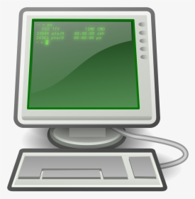 Computer With Green Screen Svg Clip Arts - Clipart Transparent Computer Png, Png Download, Transparent PNG