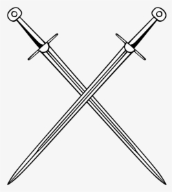 Cross Batons Clipart Clip Art File - Middle Ages Swords Png, Transparent Png, Transparent PNG