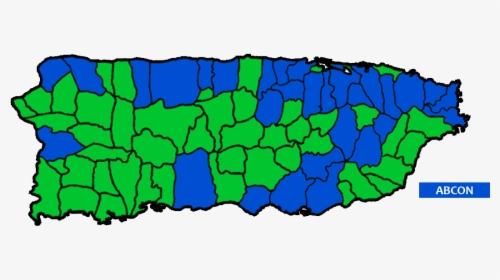 Map Abcon - Puerto Rico Con Los Pueblos, HD Png Download, Transparent PNG