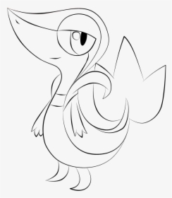 Snivy Coloring Pages - Line Art, HD Png Download, Transparent PNG