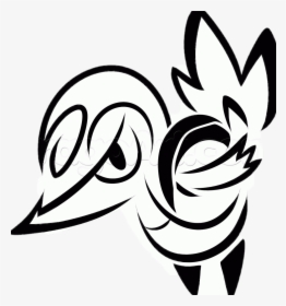 #tribal Snivy - Snivy Tribal Tattoo, HD Png Download, Transparent PNG