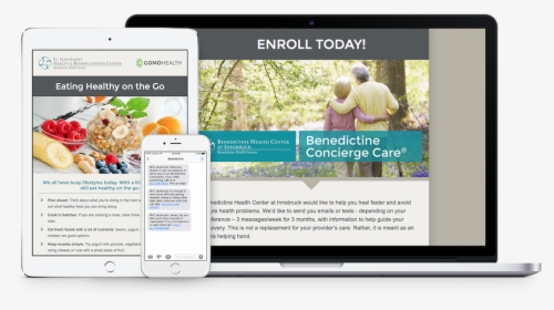 Benedictine Concierge Care On Multiple Devices - Website, HD Png Download, Transparent PNG