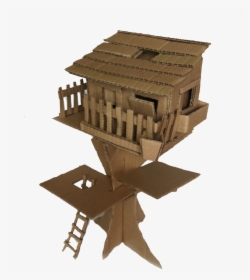 Tree House Made Out Of Cardboard, HD Png Download, Transparent PNG