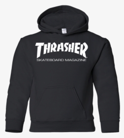 Thrasher Magazine Skateboarding White Original Logo - Hoodie, HD Png Download, Transparent PNG