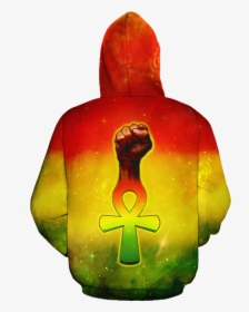 Ankh Power Fist All-over Hoodie   Class - Carving, HD Png Download, Transparent PNG