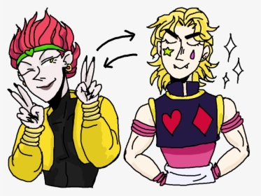 Hisoka & Dio Clothesswap For Reggie this Was An Experience - Cartoon, HD Png Download, Transparent PNG