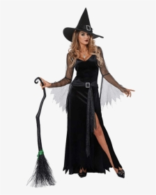 Adult Witch Black Halloween Costumes - Sexy Halloween Costume Witch, HD Png Download, Transparent PNG