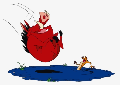 Timon And Pumbaa Cartoon Character, Timon And Pumbaa, HD Png Download, Transparent PNG