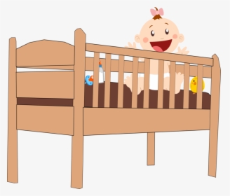 Bed Frame,angle,infant Bed - Cartoon Image Of Cot, HD Png Download ,  Transparent Png Image - PNGitem