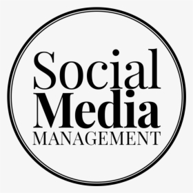 Circular Logo With The Words Social Media Management - D Dolgion, HD Png Download, Transparent PNG
