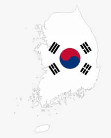 Map Korean - Korean Flag In Country, HD Png Download, Transparent PNG