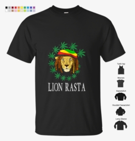 Funny Rasta Lion Reggae Lion Gift Tank Top - T-shirt, HD Png Download, Transparent PNG