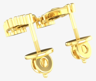 10k Gold Earrings 0 2ct Natural Round Diamond Ladies - Circle, HD Png Download, Transparent PNG