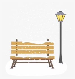 Snow Seats Street Lights Png And Vector Image - Illustration, Transparent Png, Transparent PNG