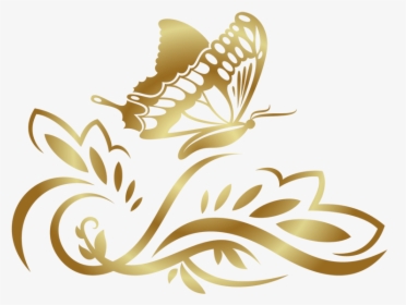 #butterfly #line #lines #filigree #swirls #vines #flower - Mariposa En Vinilo, HD Png Download, Transparent PNG