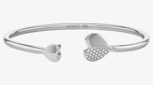 Movado Heart Bracelet - Silver, HD Png Download, Transparent PNG