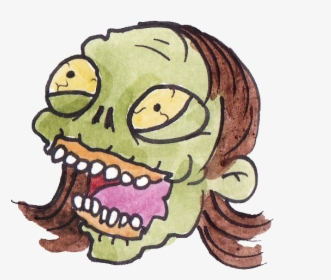 Green Lady Head - Cartoon, HD Png Download, Transparent PNG