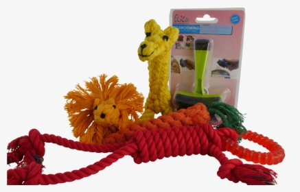 Combo 1 Dog Brush-4 Dog Chew Toys - Stuffed Toy, HD Png Download, Transparent PNG