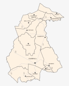 Mapa De Itapipoca Distritos Elias Nascimento - Atlas, HD Png Download, Transparent PNG