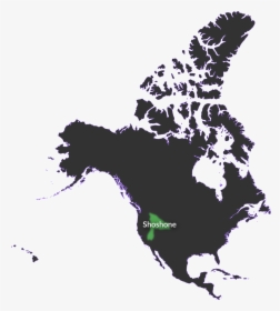North America Map Grey, HD Png Download, Transparent PNG
