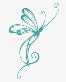 Wall Decal Tattoo Dragonfly - Dragonfly Tattoo Png, Transparent Png, Transparent PNG