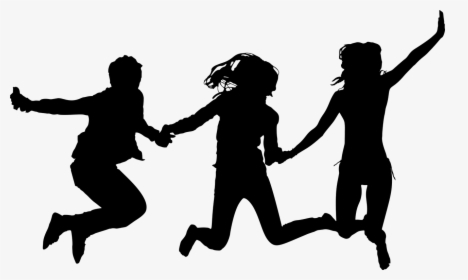 Transparent Silhouette Three Girls, HD Png Download, Transparent PNG