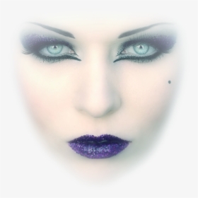 Face Portrait Model Girl Woman Mujer People Purple - Tubes Psp Visage Femmes, HD Png Download, Transparent PNG