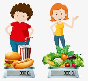 Healthy And Unhealthy Person, HD Png Download, Transparent PNG