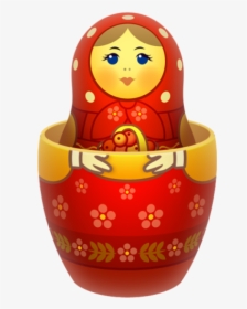 Red Russian Nesting Doll Png Image - Matreshka Icon, Transparent Png, Transparent PNG