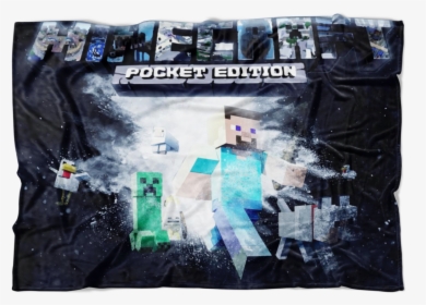Minecraft Fleece Blanket Powder Explosion Black Blanket - Poster, HD Png Download, Transparent PNG