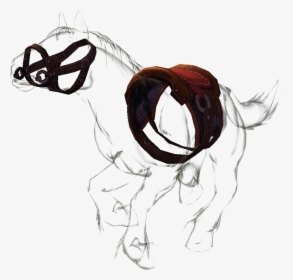 Invisible Horse Mount 1 - Sketch, HD Png Download, Transparent PNG