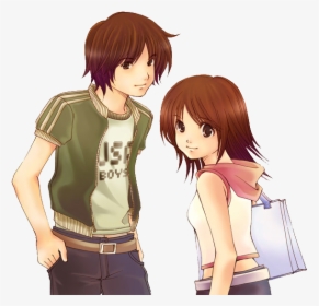 Anime Gf And Bf, HD Png Download, Transparent PNG