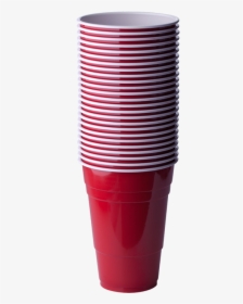 Red Plastic Cup Png - Stack Of Solo Cups, Transparent Png, Transparent PNG
