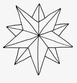 Easy Christmas Star Drawing Clipart , Png Download - Christmas Star Coloring Page, Transparent Png, Transparent PNG