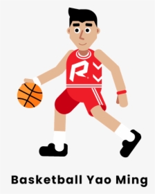 Basketball Yao Ming - Dribble Basketball, HD Png Download, Transparent PNG