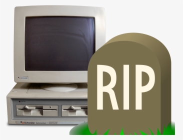 Rip Pc - Transparent Retro Computer, HD Png Download, Transparent PNG