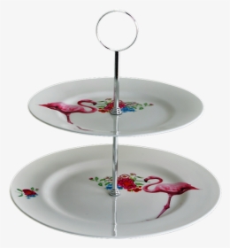 Flamingo 2 Tier Cake Stand , Png Download - Cake Stand, Transparent Png, Transparent PNG