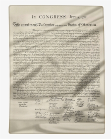 Declaration Of Independence Blanket, HD Png Download, Transparent PNG