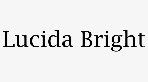 Lucida Bright Font, HD Png Download, Transparent PNG