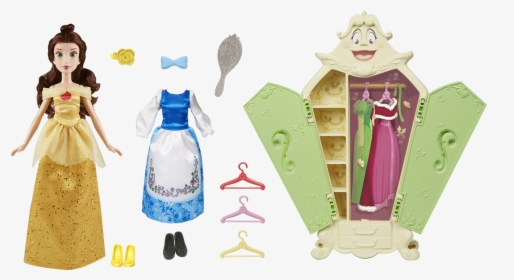 Disney Princess Belle’s Wardrobe Set - Disney Princess Belle Doll Hasbro, HD Png Download, Transparent PNG
