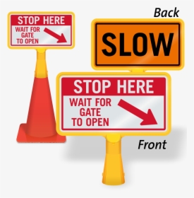 Transparent Open Gate Png - Stop Here Wait For Gate To Open, Png Download, Transparent PNG