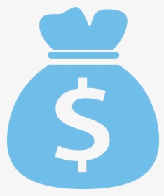 Money Bag Payment Icon - Blue Money Bag Icon, HD Png Download, Transparent PNG