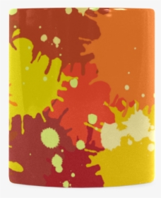 Summer Orange Yellow Splash Painting White Mug - Illustration, HD Png Download, Transparent PNG