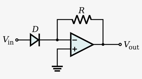 Op Amp And Diode Circuit, HD Png Download, Transparent PNG