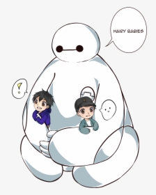Baymax, Hiro And Tadashi - Cartoon, HD Png Download, Transparent PNG