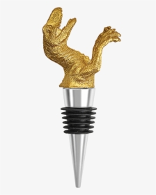Dinosaur Bottle Stopper-gold - Dinosaur Wine Stopper, HD Png Download, Transparent PNG