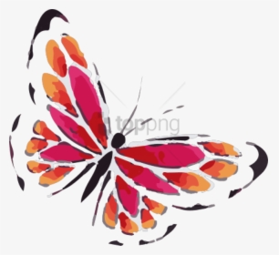 Flying Butterfly Png - Transparent Butterfly Tattoo Png, Png Download, Transparent PNG